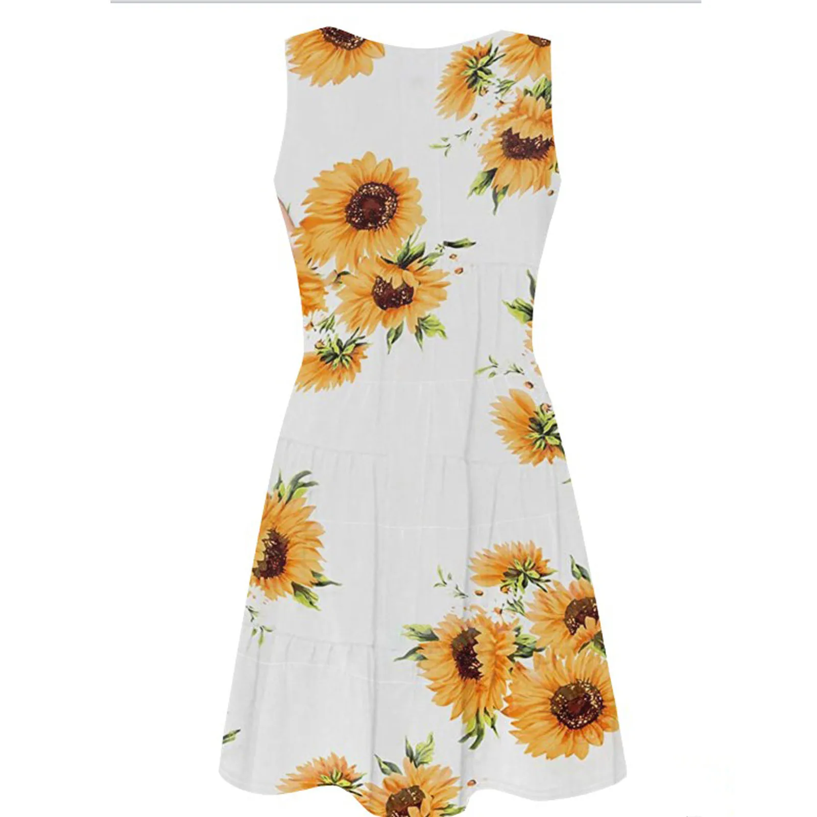 

Women's Fashion dress Sleeveless vintage Harajuku Casual soft Party dress Elegant V-neck Lace Button Dress vestido de mujer 2021