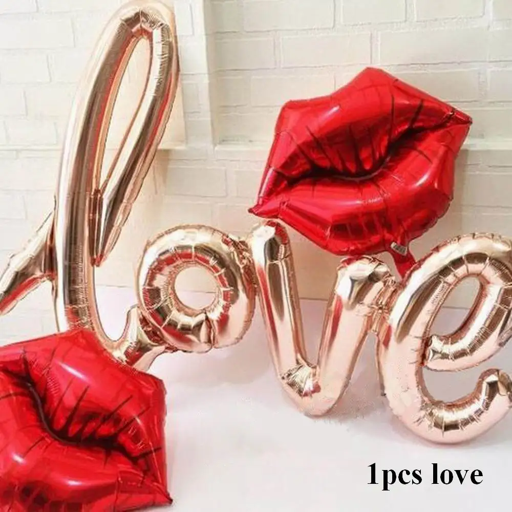 1 pcs love 10 шт./лот, 18 дюймов, розовое золото, сердце, фольга, шары, свадьба, день рождения, вечеринка, декор для детского душа, принадлежности, подарки на день Святого Валентина - Цвет: 1 pcs love