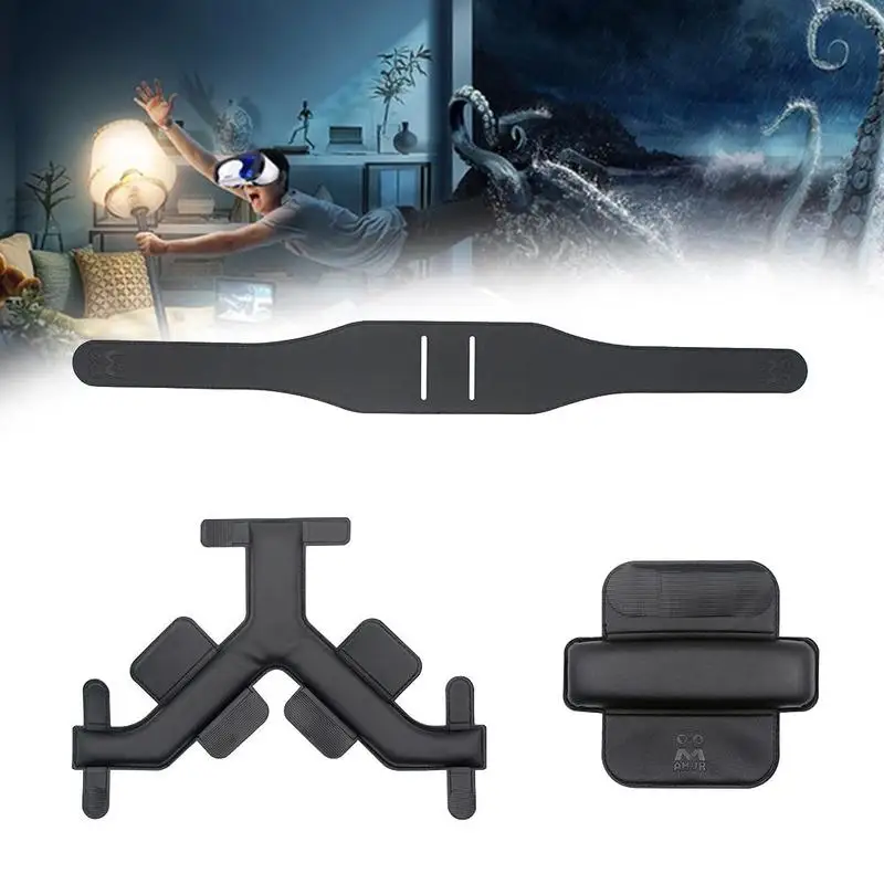

for Oculus Quest Headband Strap, Gravity Pressure Balance Quest Leather Foam For Oculus Pad Cushion Accessories Headset O6Q9