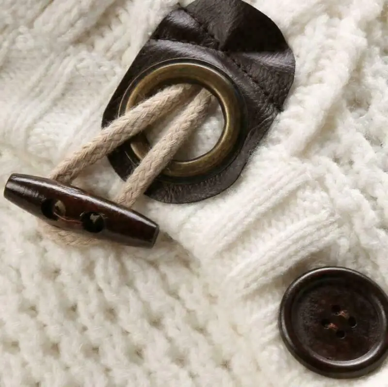 New Mens Collared Cardigan Sweater Shawl Warm Knitted Jumper Toggle Duffle Out | Мужская одежда