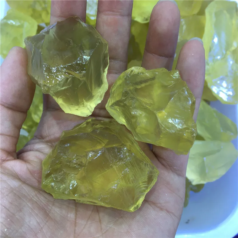 Cristal de topacio citrino Natural de Brasil, espécimen de roca de piedra en bruto
