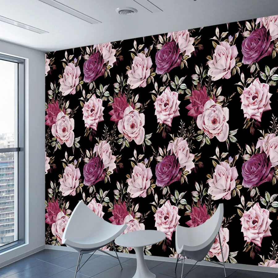 Пользовательские обои для гостиной с изображением пиона и цветов