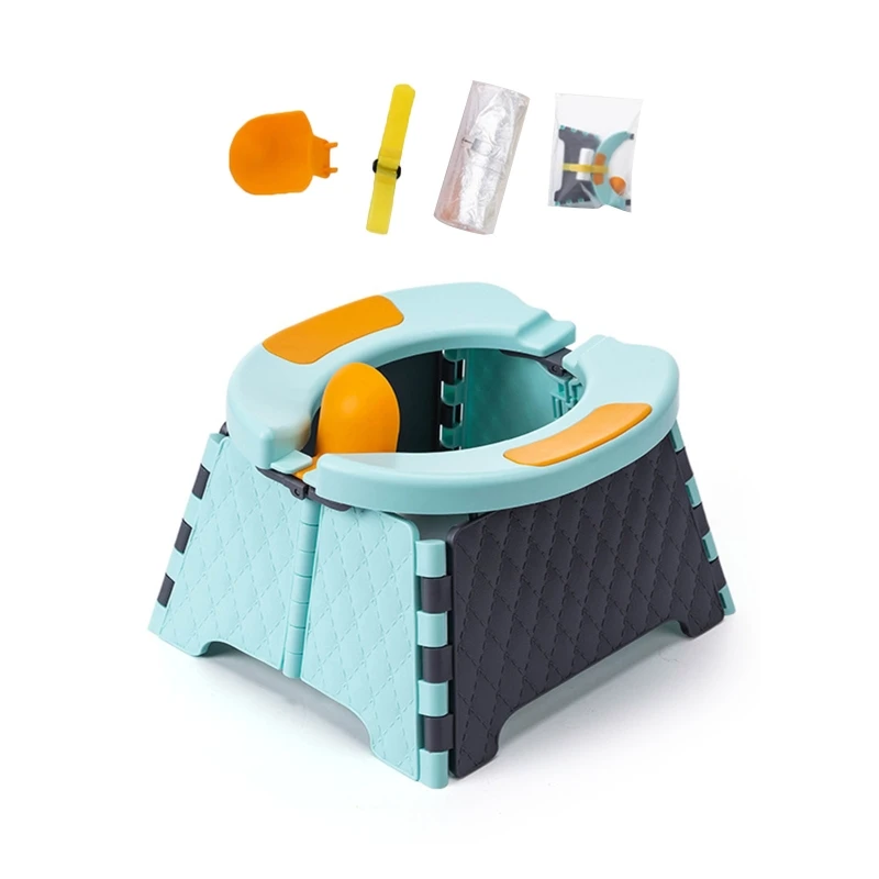 

2021 New Baby Potty Training Seat Kids Toddler Outdoor Portable Folding Toilet Urinal Pot