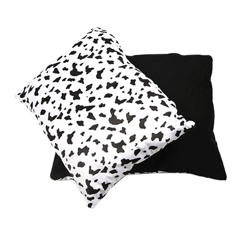 Коврик-кровать для собак мягкое удобное теплое съемное одеяло сна с коровьим