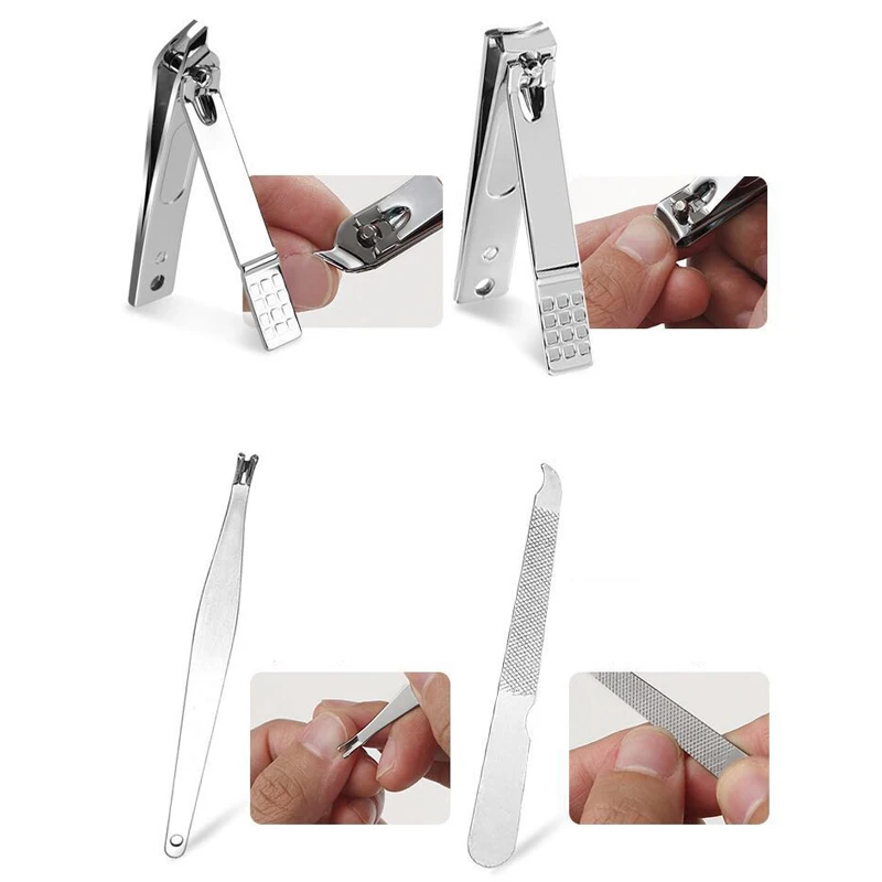 7 шт./14 шт. Набор для стрижки ногтей маникюрные ножницы набор ножей из нержавеющей