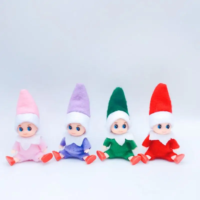 

8 см рождественские куклы детские кукла эльф с подвижными руками аксессуары для дома Рождественские куклы искусственные игрушки для детей
