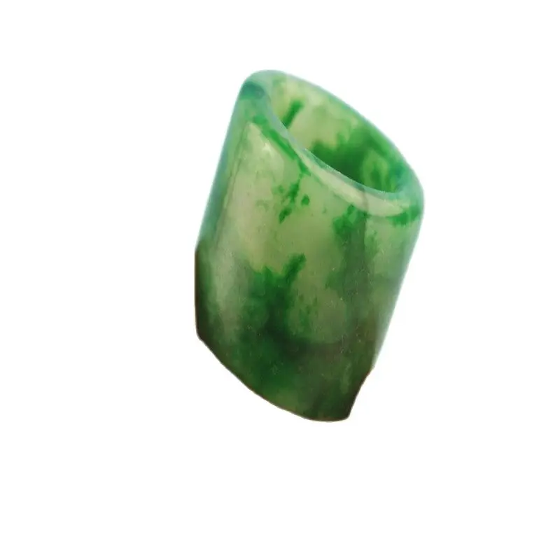 Китай (материк) натуральные нефриты напальчник зеленый пальца кольцо | Дом и сад