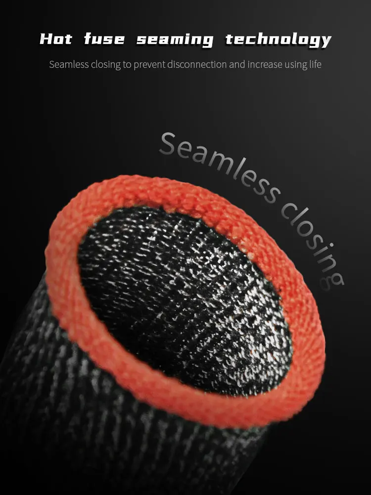 

2 Pcs Phone Games Sweat-Proof Finger Gloves Thumbs Finger Cover Anti-slip Cot Sleeve for PUBG Touch Screen Game Practical Access