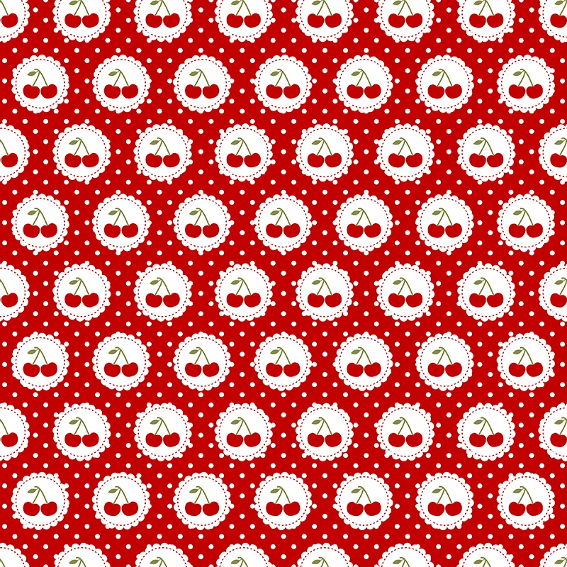 Атласная ткань с принтом на заказ милые точки фруктовый узор полиэфир мягкая