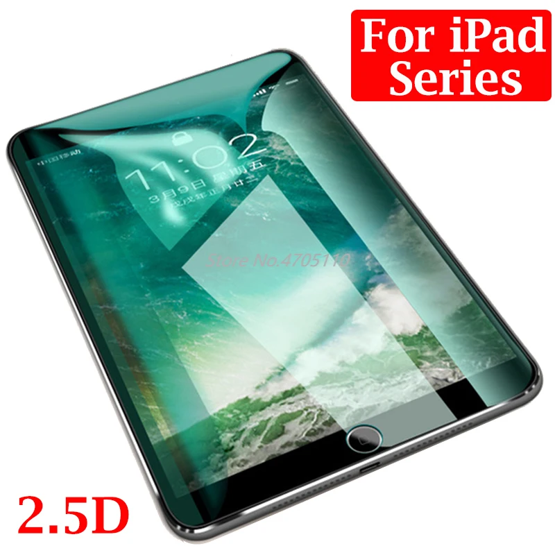 Защитное стекло 2.5D для Ipad Mini 2 Apple 3 4 5 Pro 2017 2018 7 9 10 дюйма экран планшета|Защитные