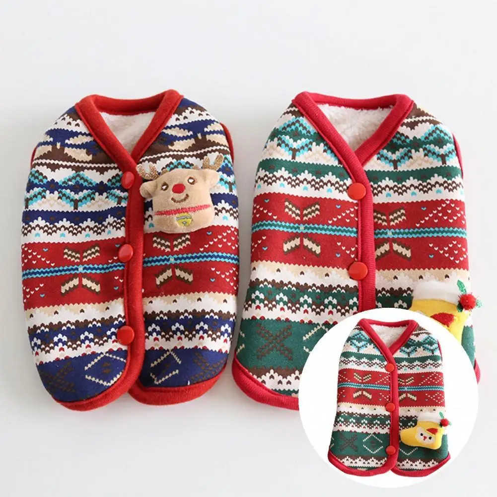 

Keep Warm Pet Clothing Puppy Two-legged Winter Jacket for Christmas