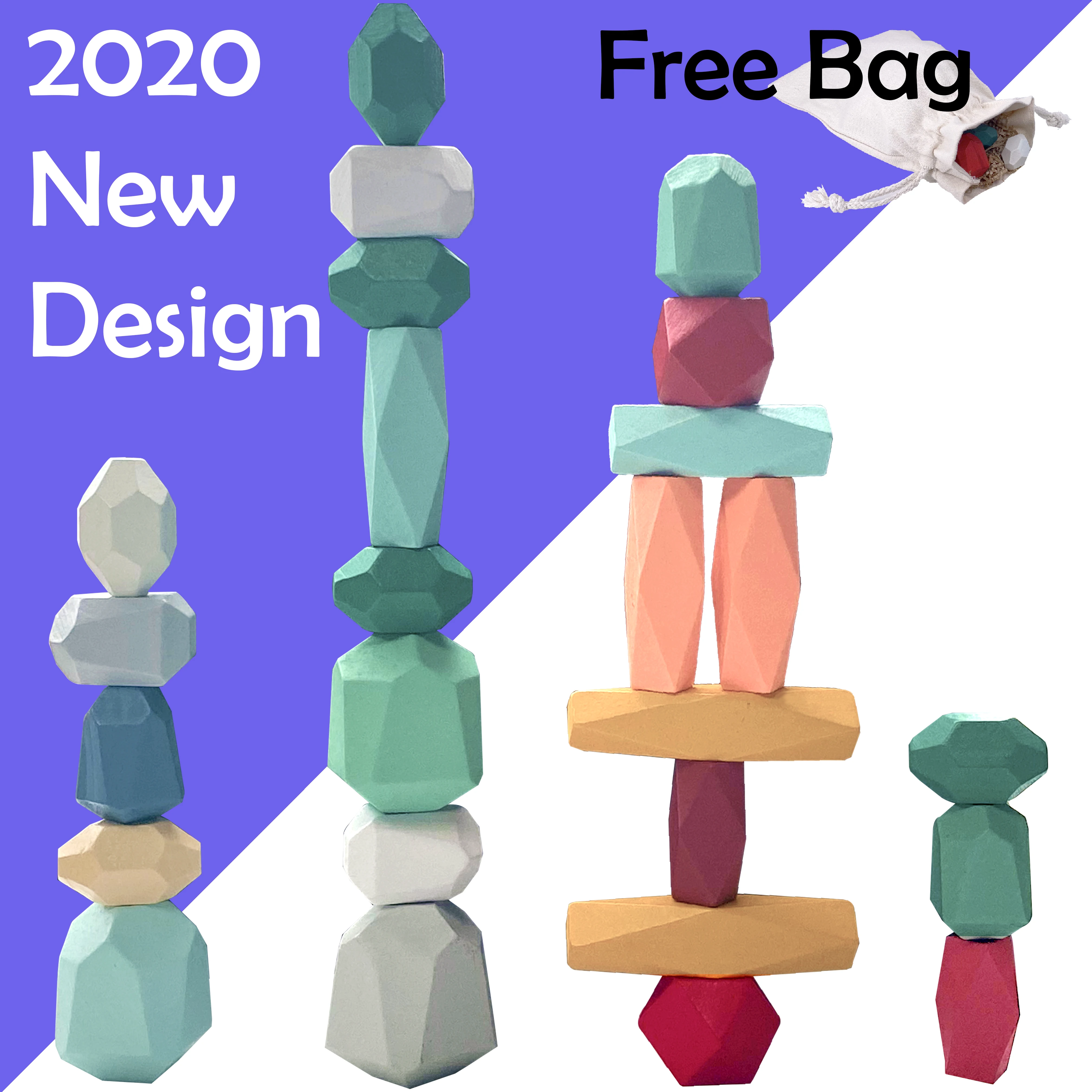 Новая деревянная игра Дженга Строительные блоки камень детские игрушки