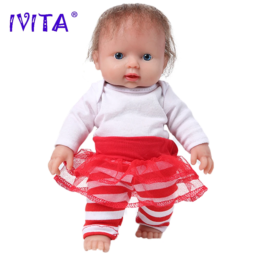 IVITA WG1505RH 30 см 1 кг 100% силиконовая кукла для новорожденных Реалистичная детские