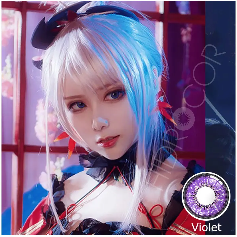 1 пара Хэллоуин Косплэй контактные линзы Цвет ed для глаз ежегодно контакты Pupilentes