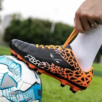 men soccer shoes kids boys cleats training football boots ankle sport sneakers size 35 45 dropshipping