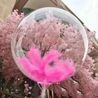 Гелиевый шар Bobo из ПВХ, 1018202436 дюймов с наполнителем из перьев для украшения свадьбы, дня рождения, украшения, воздушный мячики для детей, игрушки