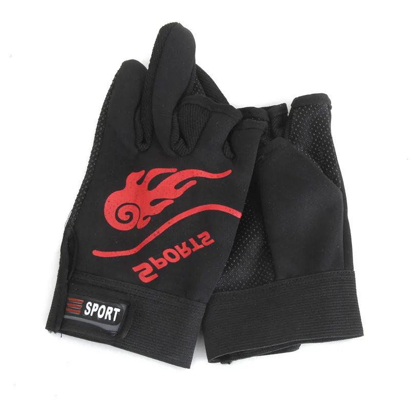 

Designed for outdoor fishing three-finger gloves, non-slip and sunscreen, men's cold and windproof riding fishing gloves A67