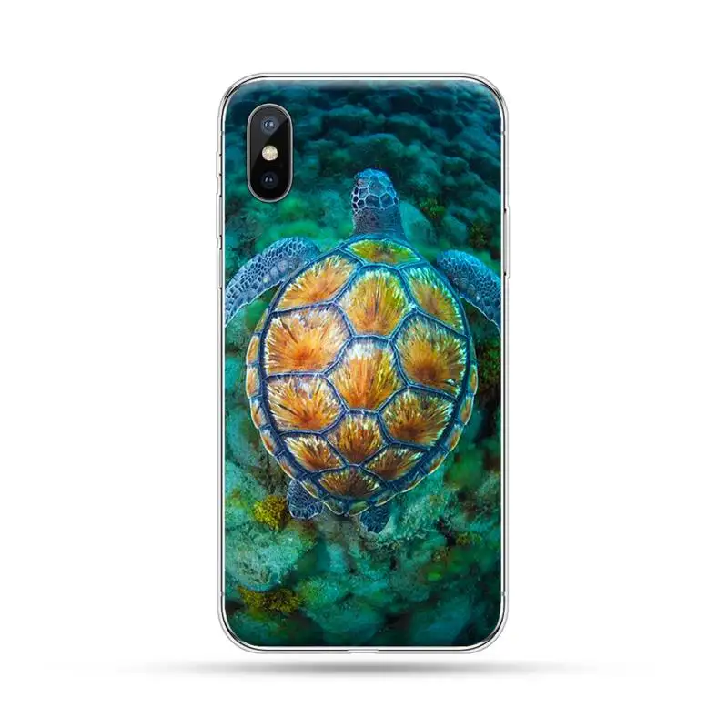 

Sea turtle ocean green tortoise animal Phone Case For iphone 12 mini 5 5s 5c se 6 6s 7 8 plus x xs xr 11 pro max