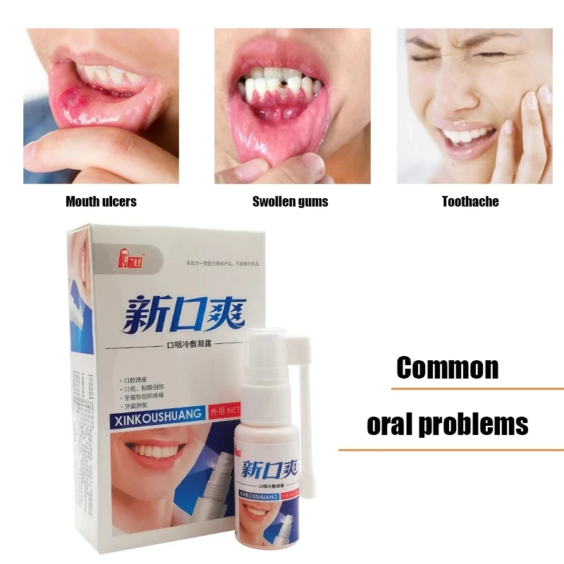 

20ml Breath Freshener Spray Oral Odor Treatment Halitosis Ulcer Remove Smoke Treatment Spray Mint Refresher Small Portable