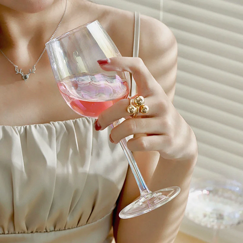 Бокал в европейском стиле Радужный хрустальный бокал для красного вина