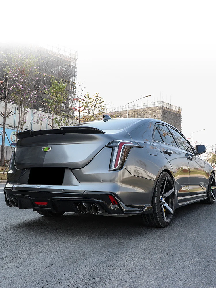 구매 캐딜락에 적합, 개조된 립 사이즈 서라운드 테일 쓰로우트 Ct4 블랙 워리어 스포일러 리어 바 장식 저렴한 캐딜락에 적합, 개조된 립 사이즈 서라운드 테일 쓰로우트 Ct4 블랙 워리어 스포일러 리어 바 장식