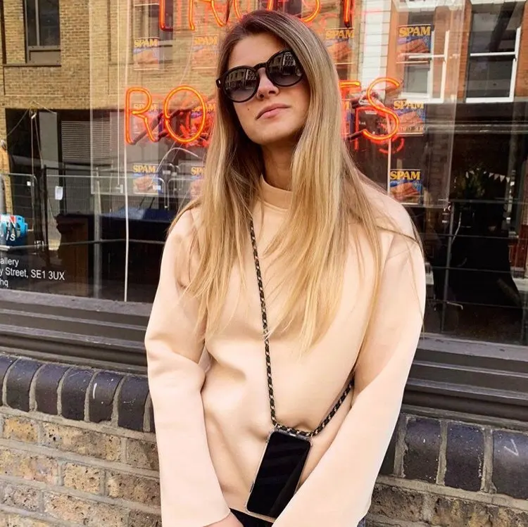 

Sparkle Glitter Strap Cord Chain Phone Necklace Lanyard Phone Case Carry Cover Hang For iPhone 11 Pro XS Max XR X 7Plus 8Plus 8