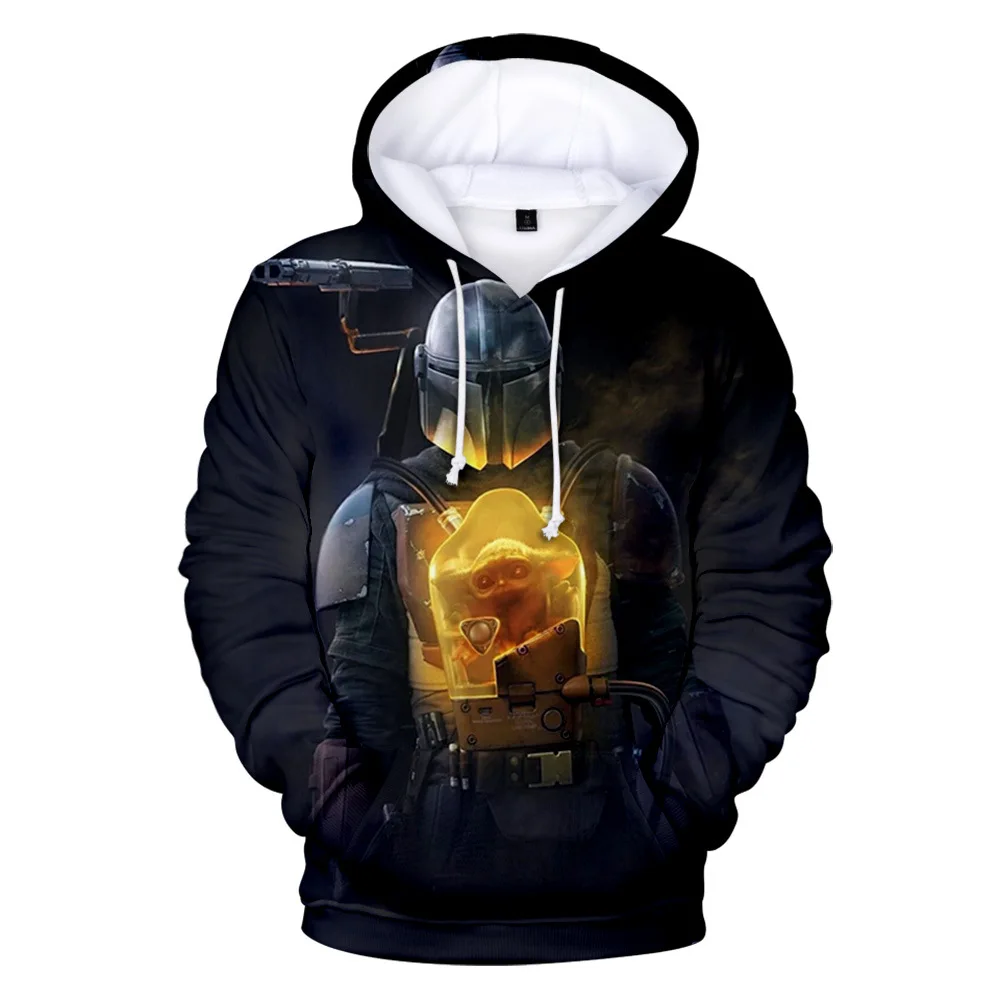 Детские толстовки с капюшоном 3D принтом Звездные войны мандалор йода костюмы для