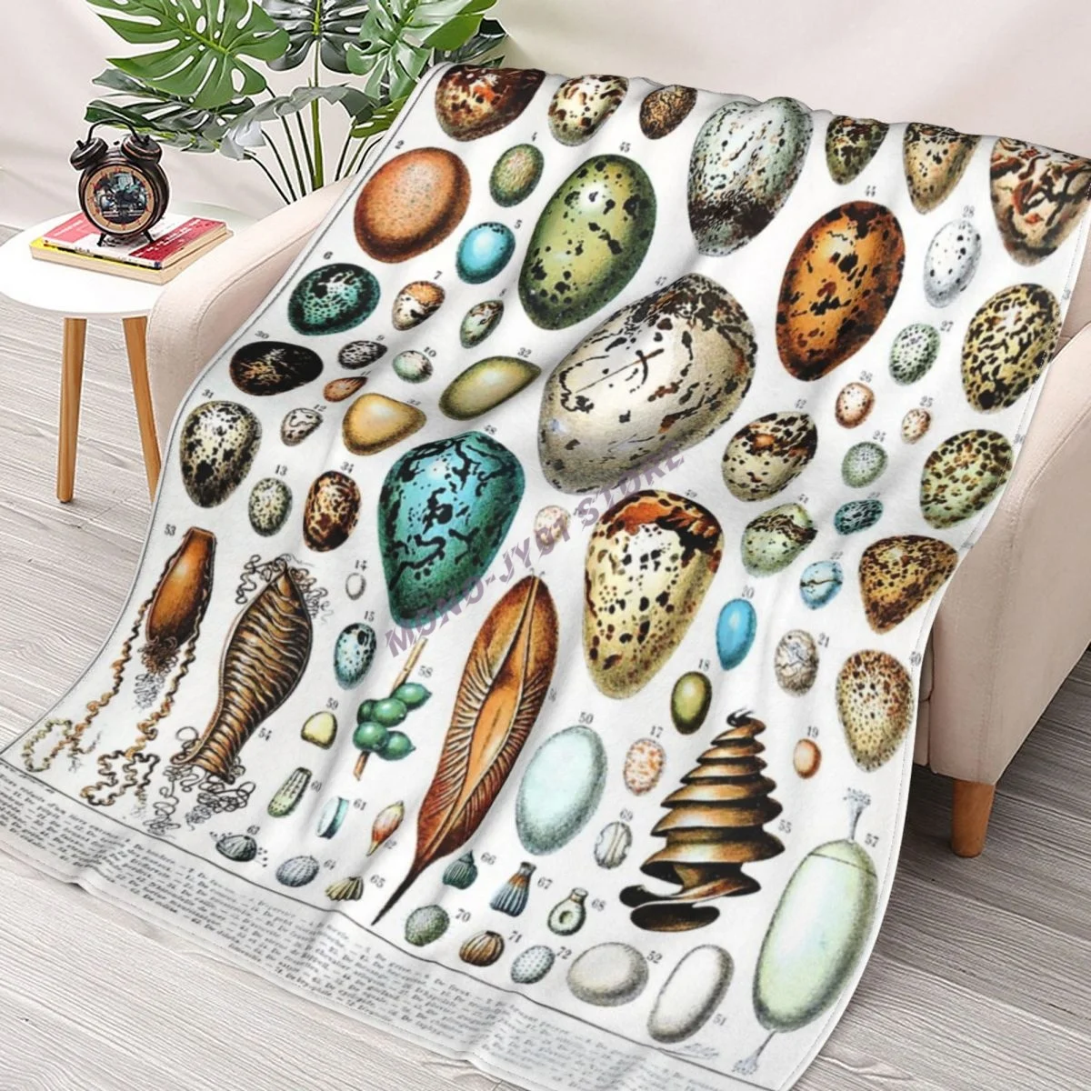 

Adolphe Millot - Oeufs - French Vintage Poster Throw Blanket Sherpa Blanket cover Bedding soft Blankets