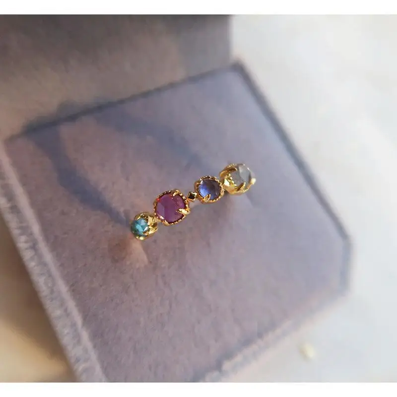 

New Design Zircon Ring Exquisite, Elegant and Creative Resizable Rings for Women's Fashion Trend Jewelry Gifts for Girls