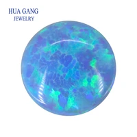 op06 opal loose stones round shape base cabochon created opal beads semi precious stones for jewelry making 4mm 12mm