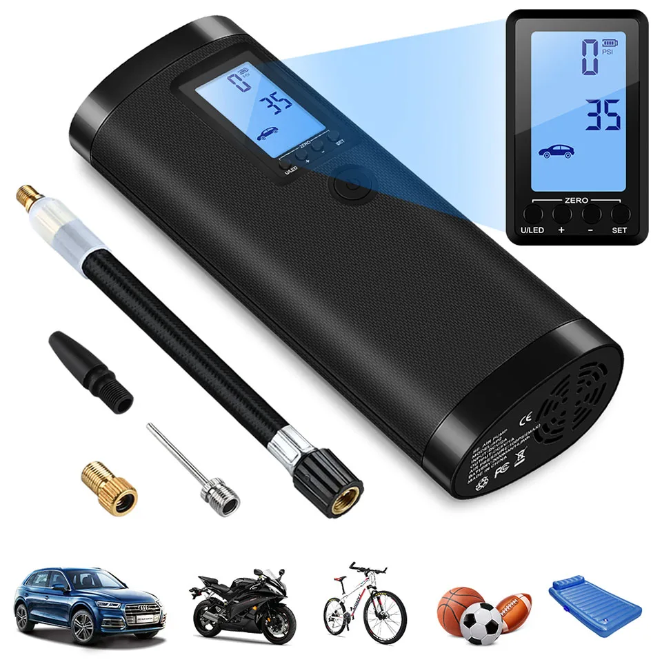 Насос воздушный беспроводной с ЖК дисплеем 2000 psi мА · ч|Воздушные шары и