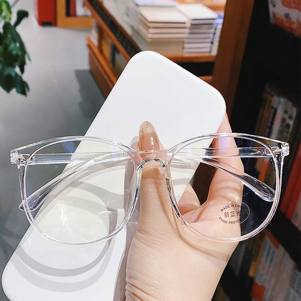 

Stylish Round Frame TR90 Anti Blue Light Glasses Women Computer Mobile Phone Protection Radiation Blue Light Blocking EyeGlasses