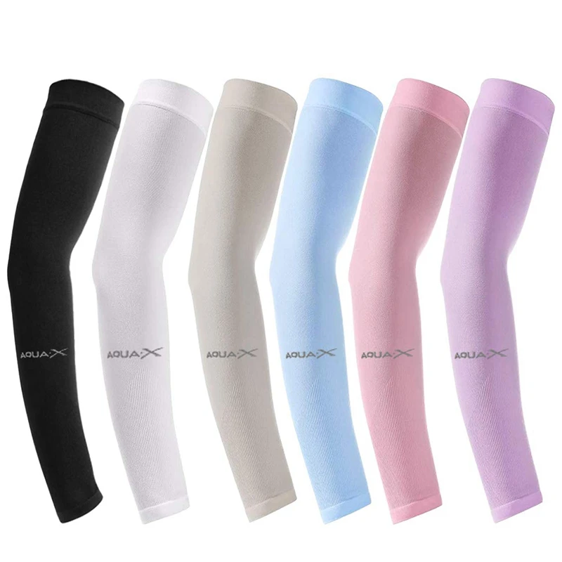 

6 Pairs UV Protection Cooling Arm Sleeves for Women Men, Sunblock Protective Long Arm Cover Warmer