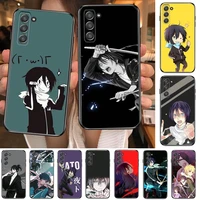 japanese yato noragami anime phone cover hull for samsung galaxy s8 s9 s10e s20 s21 s5 s30 plus s20 fe 5g lite ultra black soft