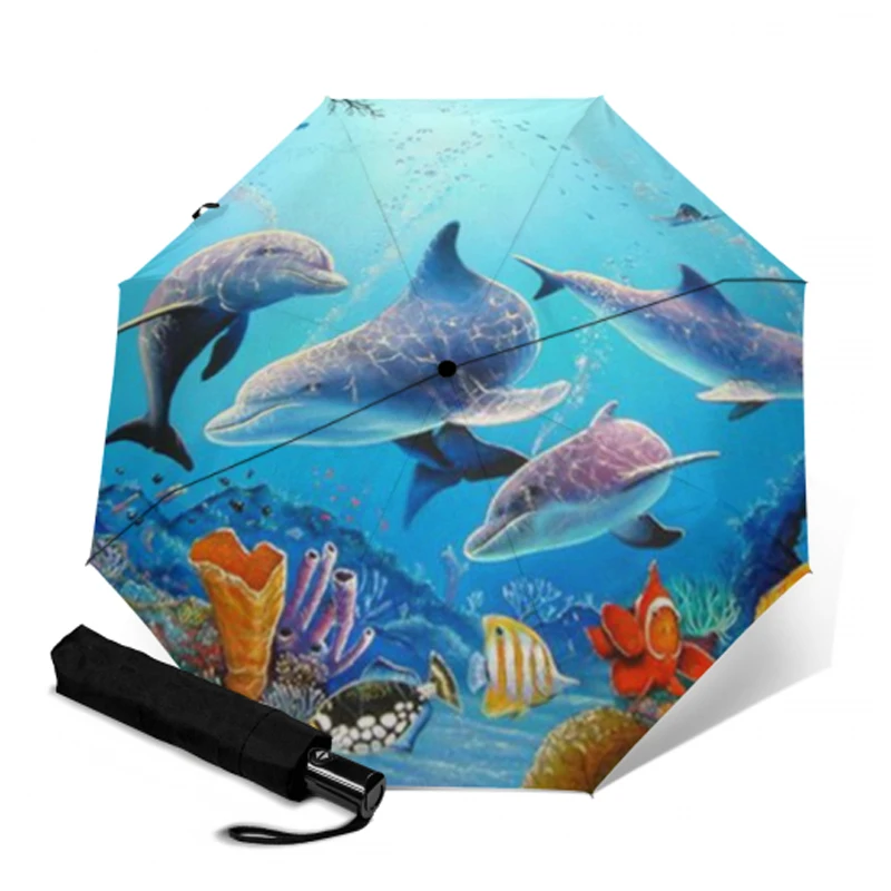 Складной зонт от дождя автоматические зонты компактный защитный из алюминиевого