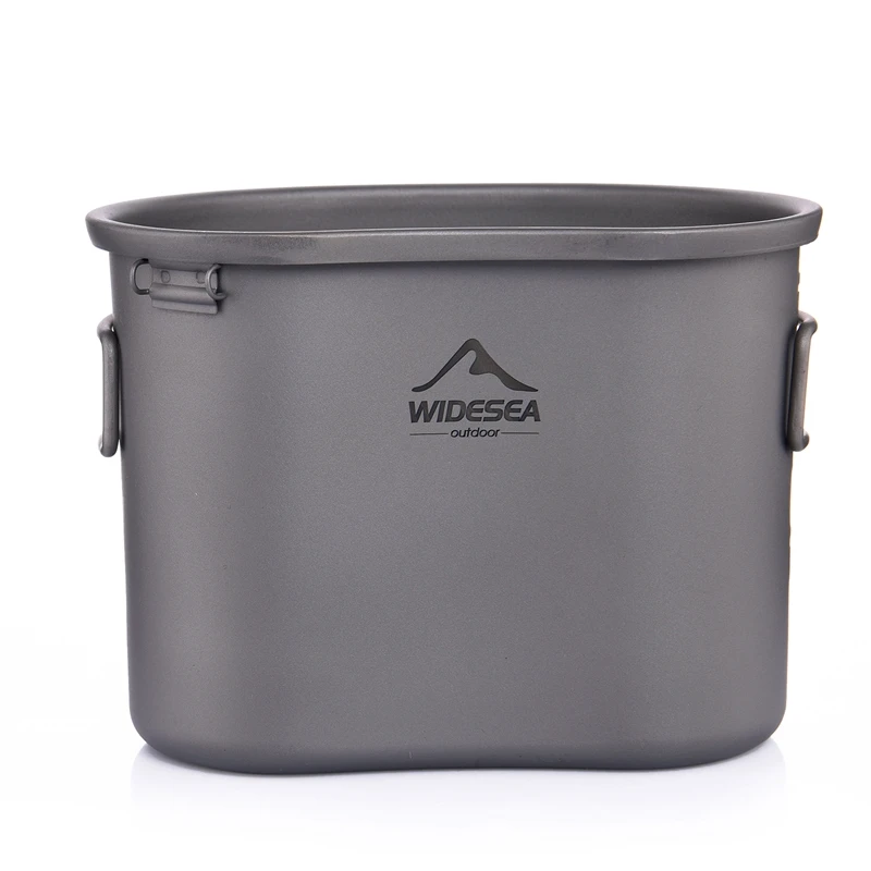 

WIDESEA Titanium Camping Tableware Outdoor Cookware Pot Pan Picnic Set Hiking Tourist Kichen Cooking Kit