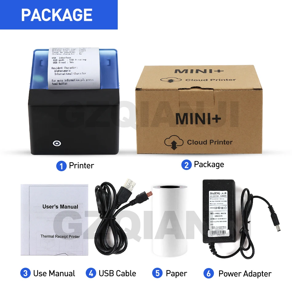 GZM5808 58mmPOS Bluetooth принтер беспроводной bluetooth-принтер термопринтер Поддержка Android iOS окно Совместимо с ESC/POS