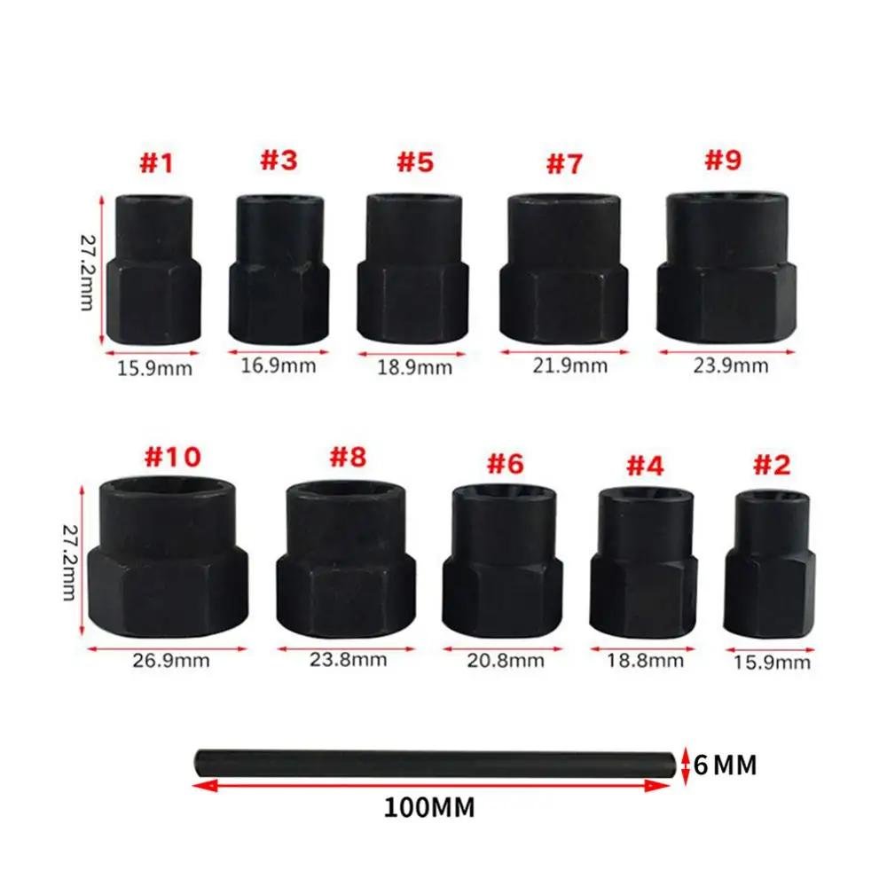 11 шт. поврежденный гайка болт и для снятия Съемник шпилек комплект сломанный