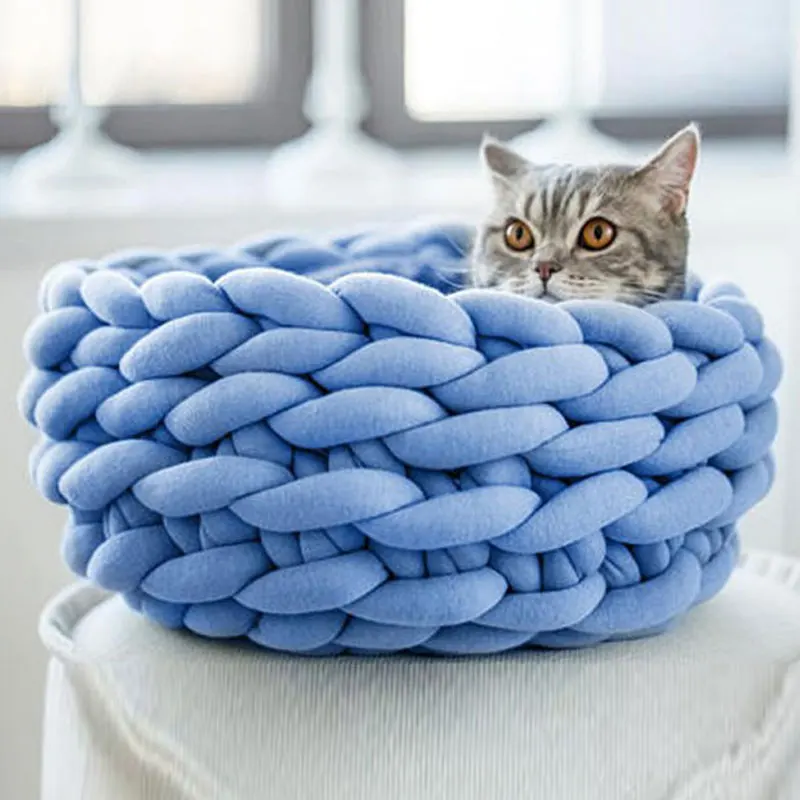 Супер объемная ручная вязка Шерсть-ровинг вязаное одеяло Толстая шерстяная