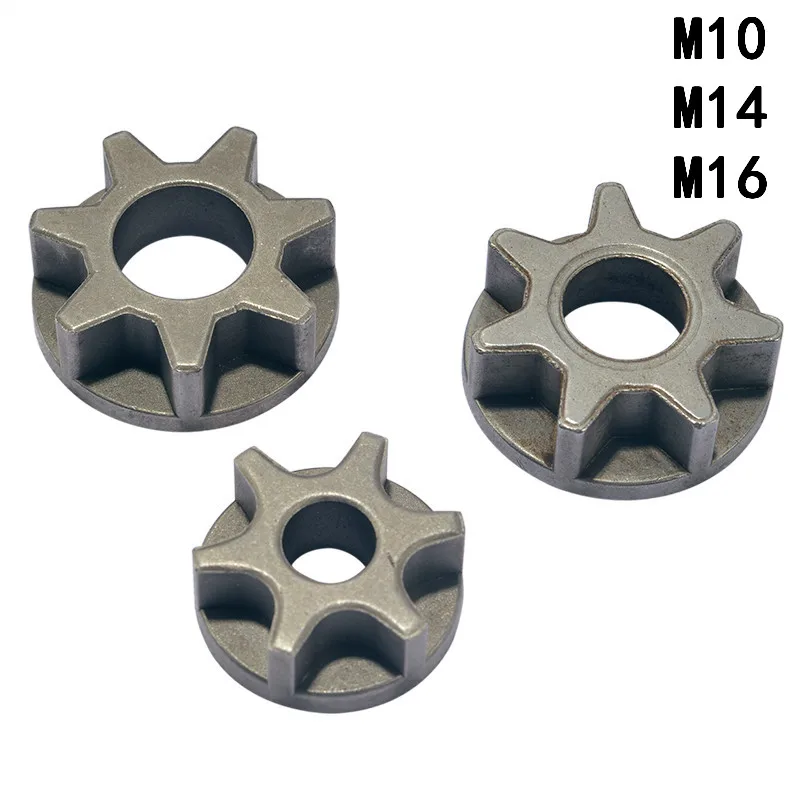M10/M14/M16 Шестерня цепной пилы для 100 115 125 150 180 сменная различная угловая
