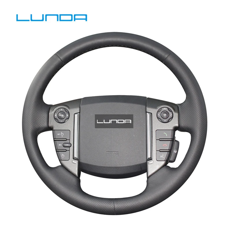 Самодельная прошитая вручную Обложка рулевого колеса автомобиля из