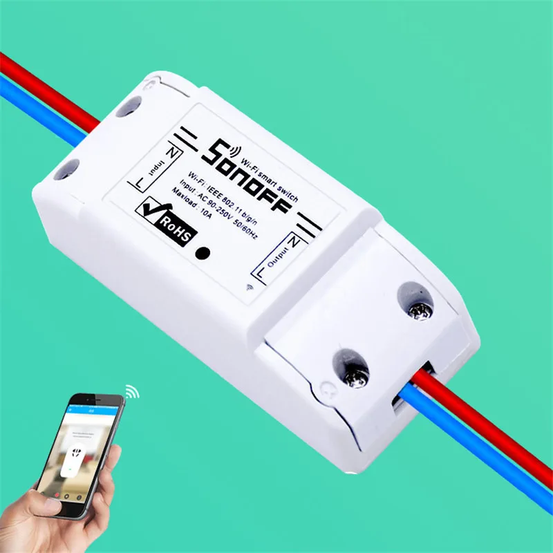 Интеллектуальный выключатель света Sonoff Basic Беспроводной Wi Fi пульт