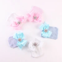 0 6m cute newborn baby infant girls hat toddler comfy cotton bow knot cap warm beanie cap baby girl gifts accessories 4 colors