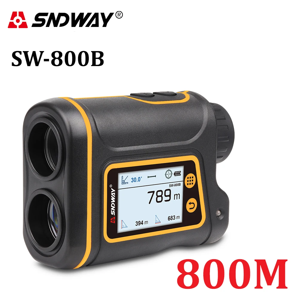 SW-800B SNDWAY телескоп лазерный дальномер для охоты Гольф Спорт 800 м/1000 м/1500 м монокулярный дальномер лазерный дальномер инструменты - Цвет: SW-800B