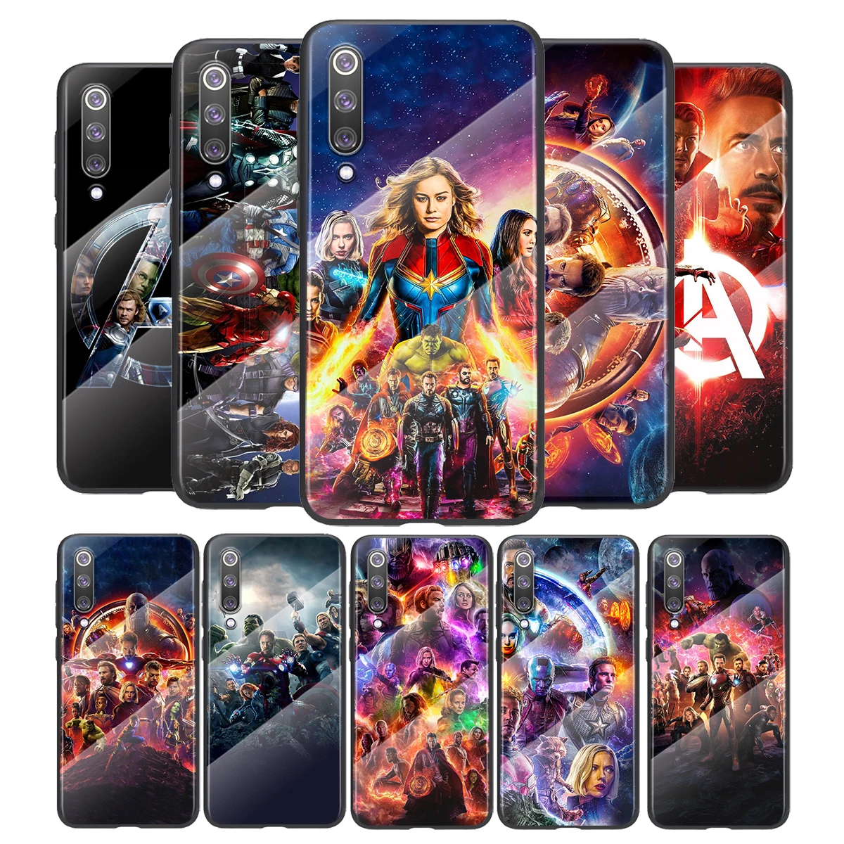 

Marvel The Avengers For Xiaomi Mi 11 11i 10T CC9E 9T Note 10 Ultra Pro Lite 5G Tempered Glass Cover Shell Phone Case