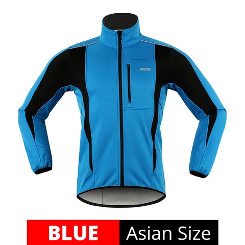 Зимняя Теплая Флисовая велосипедная куртка ARSUXEO, велосипедная одежда для горных и шоссейных велосипедов, ветрозащитная Водонепроницаемая длинная Джерси