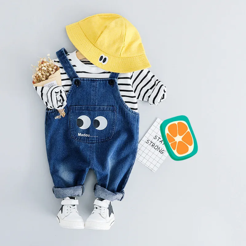 Детская Хлопковая одежда для маленьких мальчиков и девочек Сезон весна осень