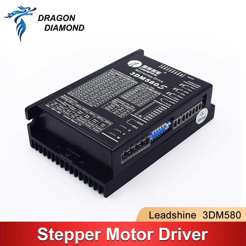 Stepper Motor Driver Leadshine 3-Phase CNC Stepper Motor Driver 3DM580 Output Current 1.0-8.0A High Performance 7.2A