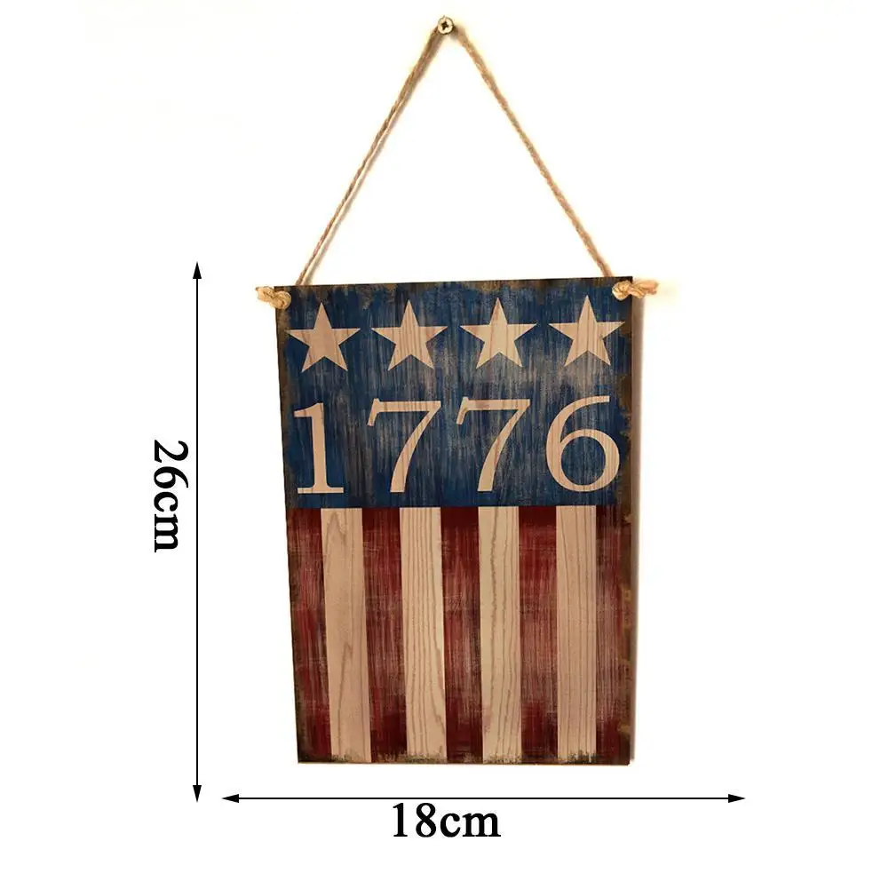 

1pc 2021 hot Ornament Beautiful Independence Day Hanging For Room Board Home Decor H6O9