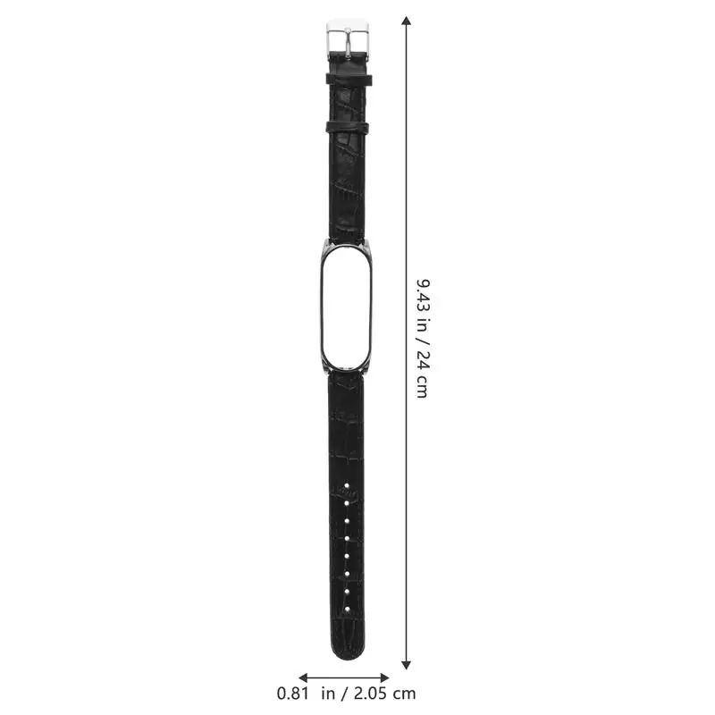 1 Pc Delicate Watch Straps Leather Watch Wrist Band Compatible for Xiaomi Bands 5/6